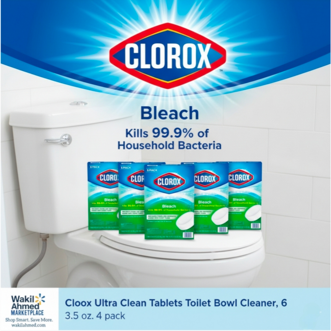 Clorox Toilet Bowl Cleaner Tablets Bleach – Ultra Clean & Long-Lasting - Wakil Ahmed Marketplace 