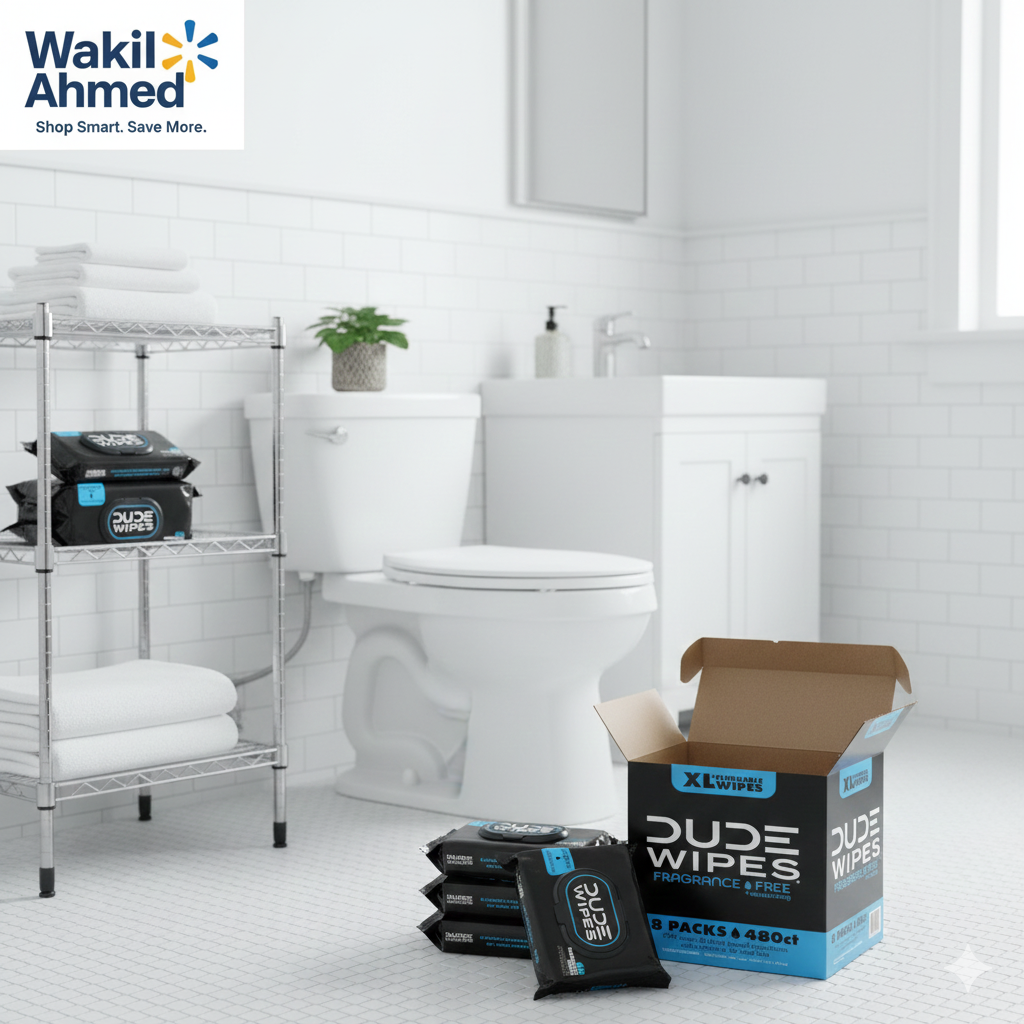 DUDE Wipes XL Size Comparison Larger Than Standard