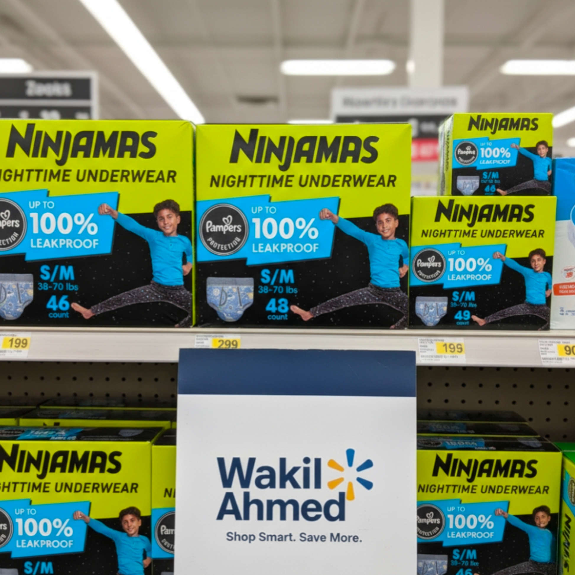 Ninjamas Nighttime Bedwetting Underwear for Boys S-XL - Wakil Ahmed