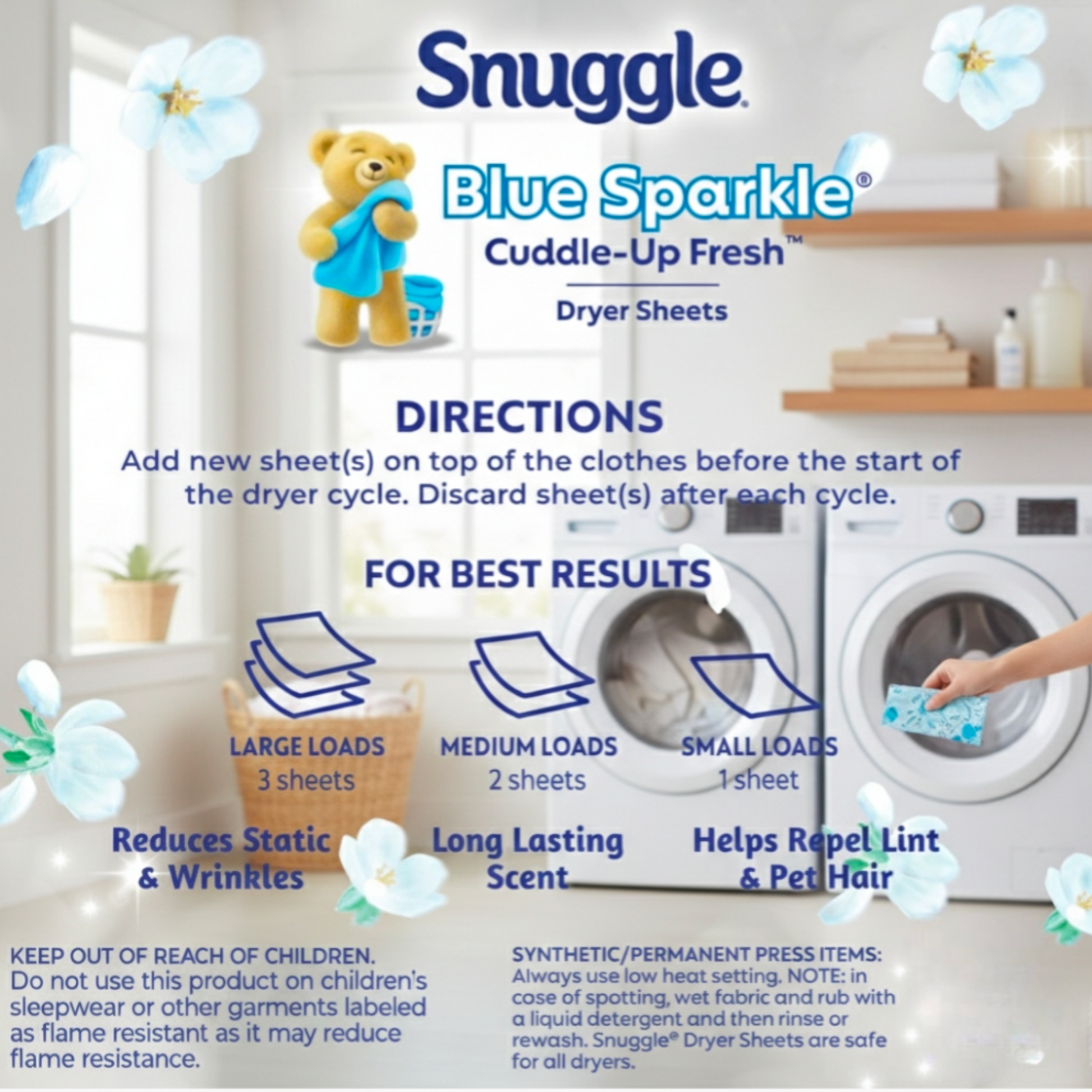 Snuggle Dryer Sheets Blue Sparkle 320 Ct Soft Fresh - Wakil Ahmed Marketplace 