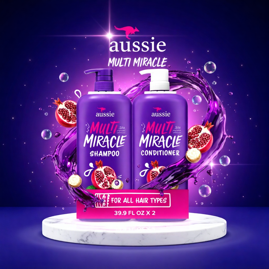Aussie Multi Miracle Shampoo & Conditioner, 39.9 fl. oz.2 pk - New Look