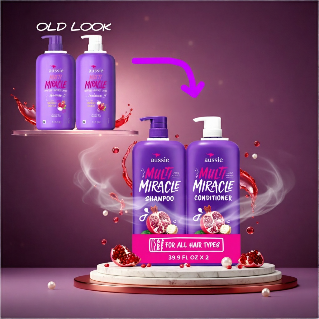 Aussie Multi Miracle Shampoo & Conditioner, 39.9 fl. oz.2 pk - New Look