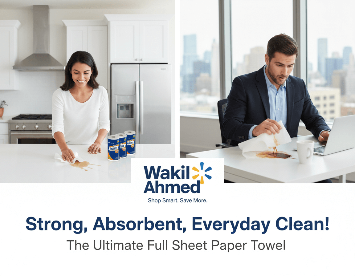 2-Ply absorbent paper towel roll texture close view