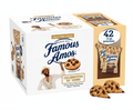 Famous Amos cookie packaging with a collector's edition design on a white background