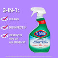 Clorox All-Purpose Cleaner with Bleach spray and refill pack, effective at removing tough stains and disinfecting surfaces.