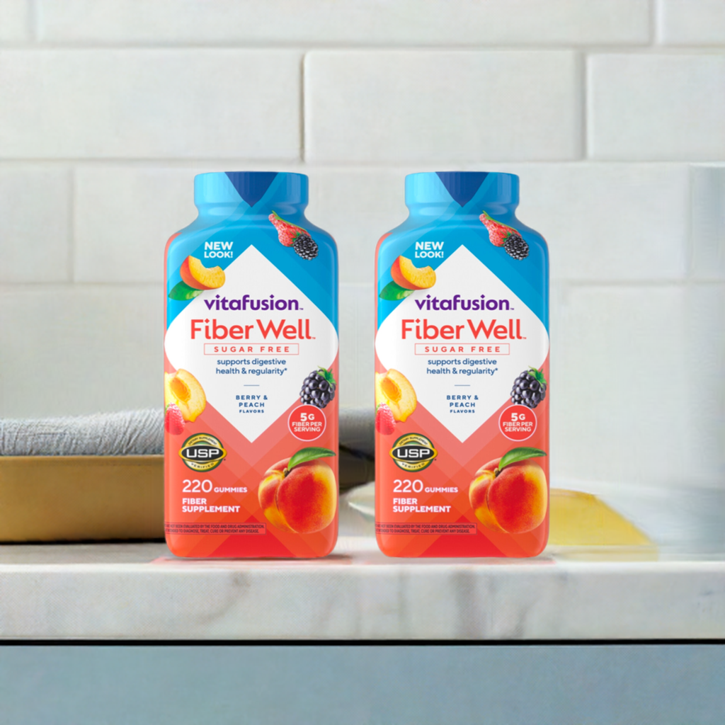 2-pack of Vitafusion Sugar-Free Fiber Gummies, 220 count per bottle – Digestive health supplement by Wakil Ahmed LLC, available at wakilahmed.com