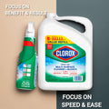 Clorox All-Purpose Cleaner with Bleach spray and refill pack, effective at removing tough stains and disinfecting surfaces.