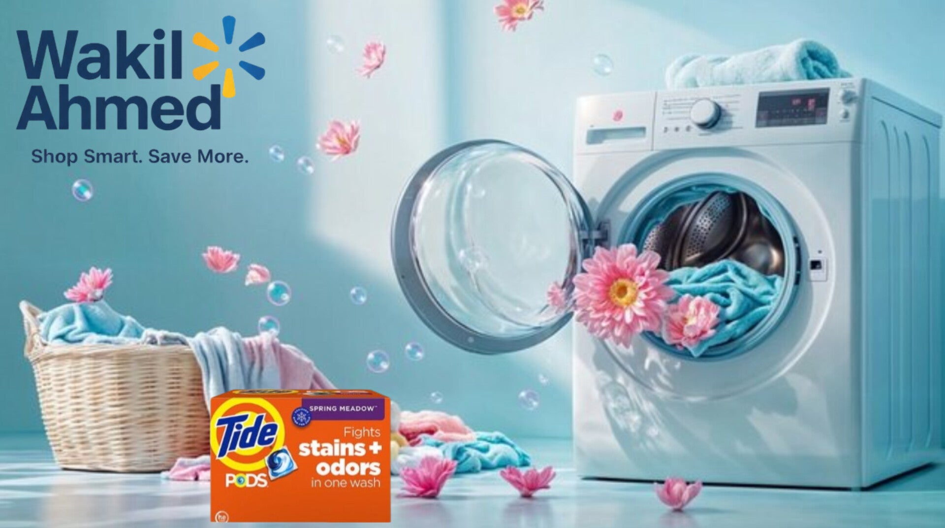 Tide PODS Laundry Detergent Pacs 156 Count – 3-in-1 Stain Remover, Color Protector, Spring Meadow Scent - Wakil Ahmed