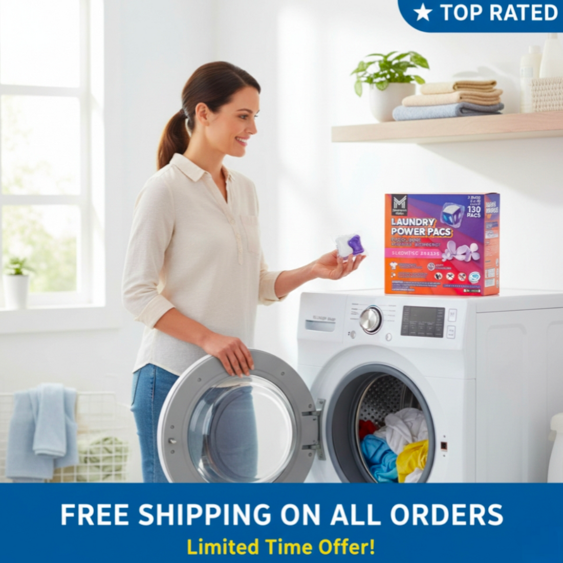 Member’s Mark Laundry Detergent Power Pacs 130 Ct