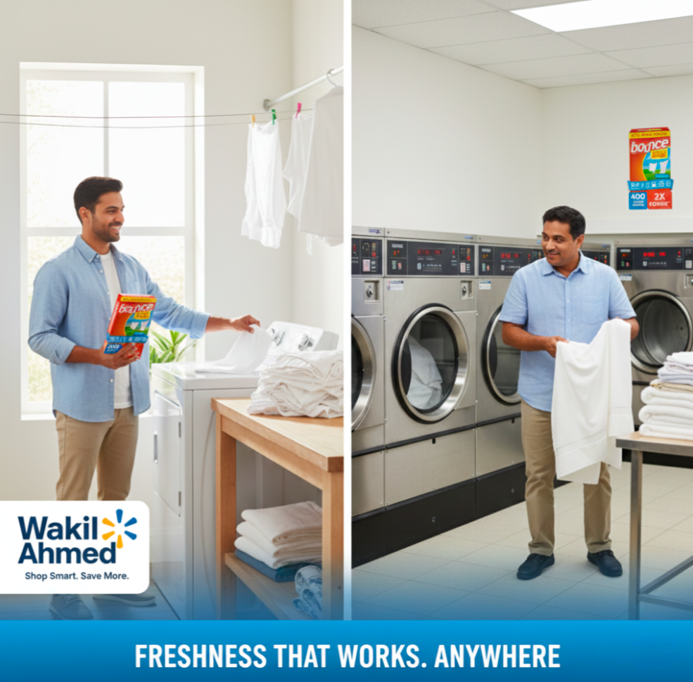 Bounce Select a Size Fabric Softener Dryer Sheets 400 Count – Outdoor Fresh Scent, Static & Wrinkle Control - Wakil Ahmed