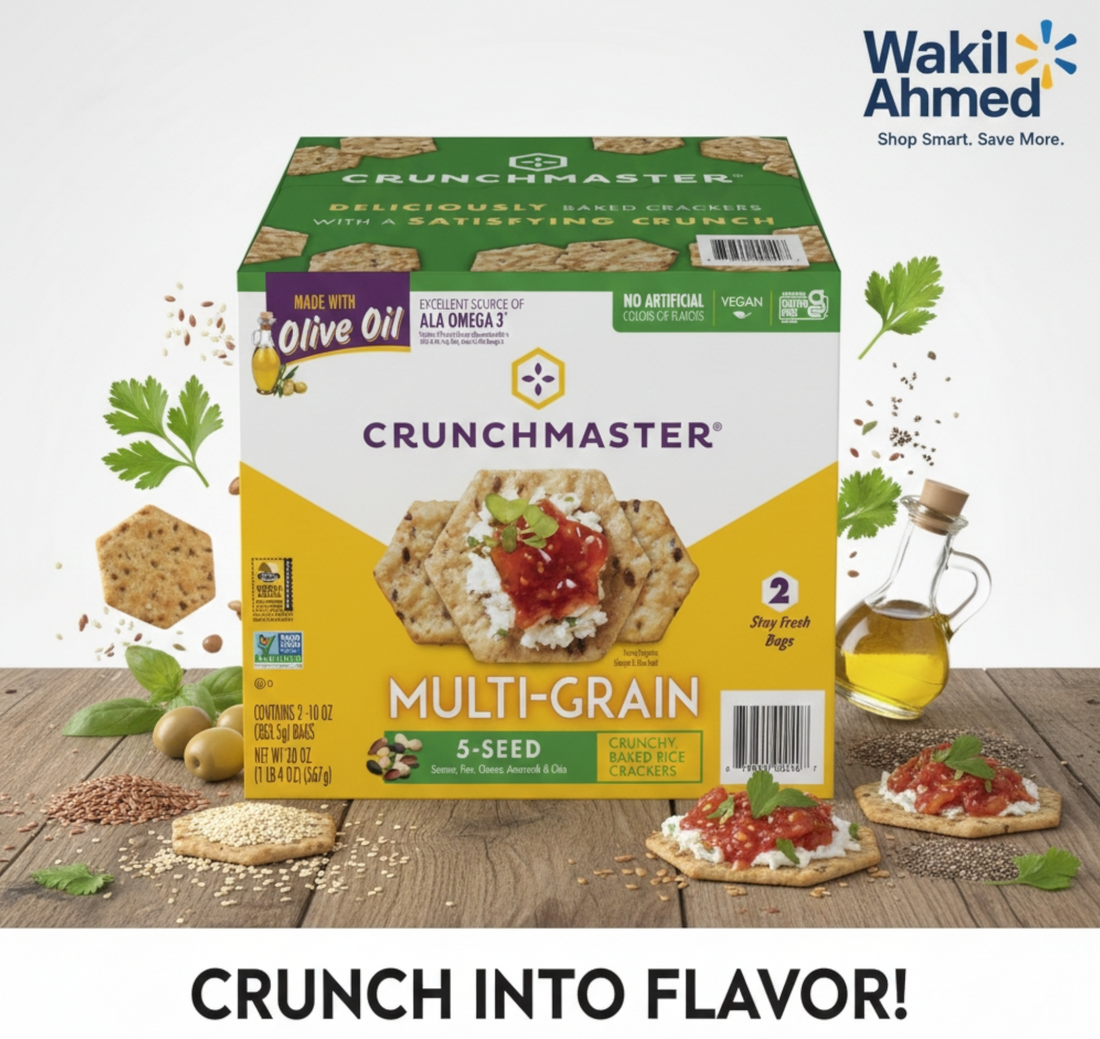 Crunchmaster 5 Seed Multi-Grain Cracker, 10 oz., 2 pk. - Wakil Ahmed