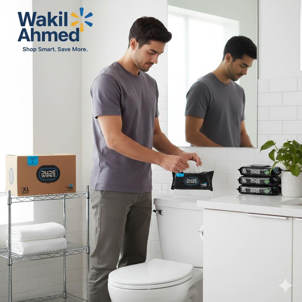 DUDE Wipes Sewer-Safe and Plastic-Free Plant Fibers