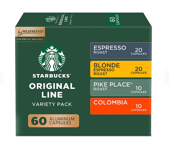 Starbucks by Nespresso Coffee Pods – Original Line Variety Pack, 60 Count - Wakil Ahmed
