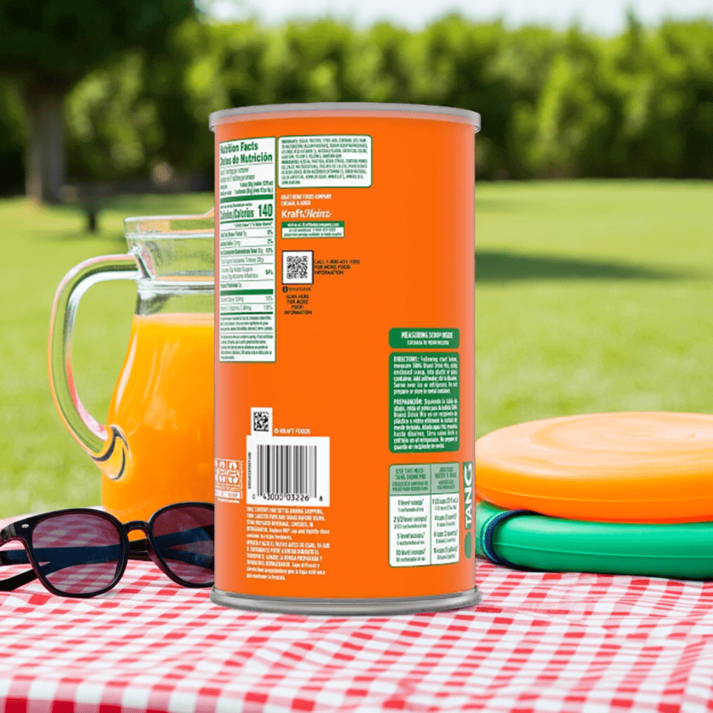 Tang Orange Powder Drink Mix 72oz Canister Resealable Canister - Wakil Ahmed