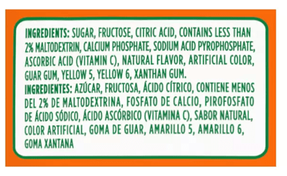Tang Orange Powdered Drink Mix 72 oz - Zero Sugar Naturally Flavored Soft Drink Mix.