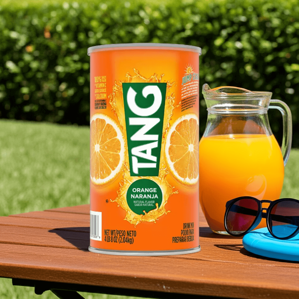 Tang Orange Powdered Drink Mix 72 oz - Zero Sugar Naturally Flavored Soft Drink Mix.